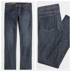 J. CREW | Matchstick Dark Wash Straight Leg Jeans